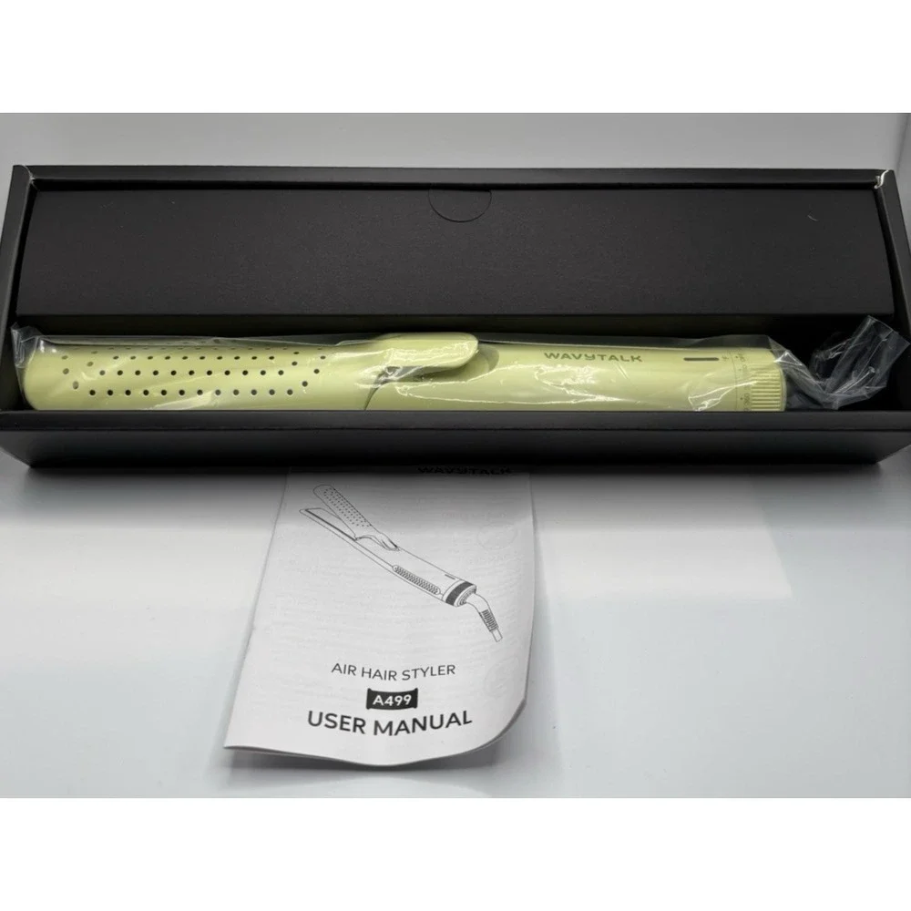 Wavytalk 1 Inch Curling Iron, Airflow Styler with 360° Cooling Air to Lock Green
